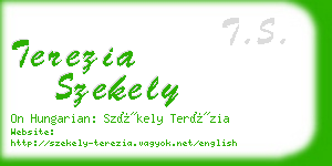 terezia szekely business card